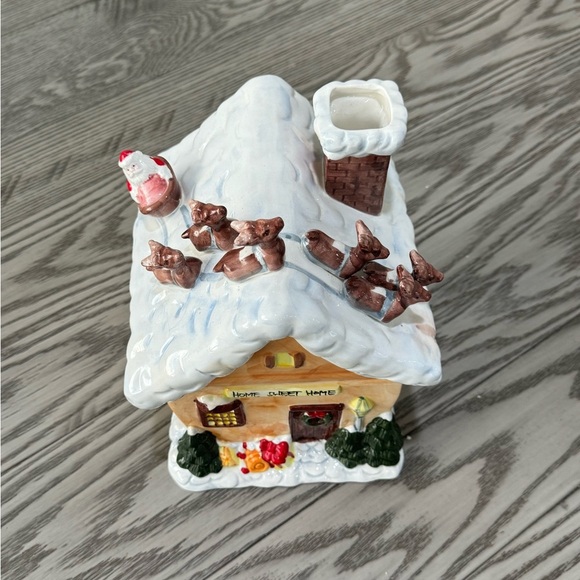 Vintage Corning Factory Ceramic Christmas Cookie Jar - Picture 4 of 9